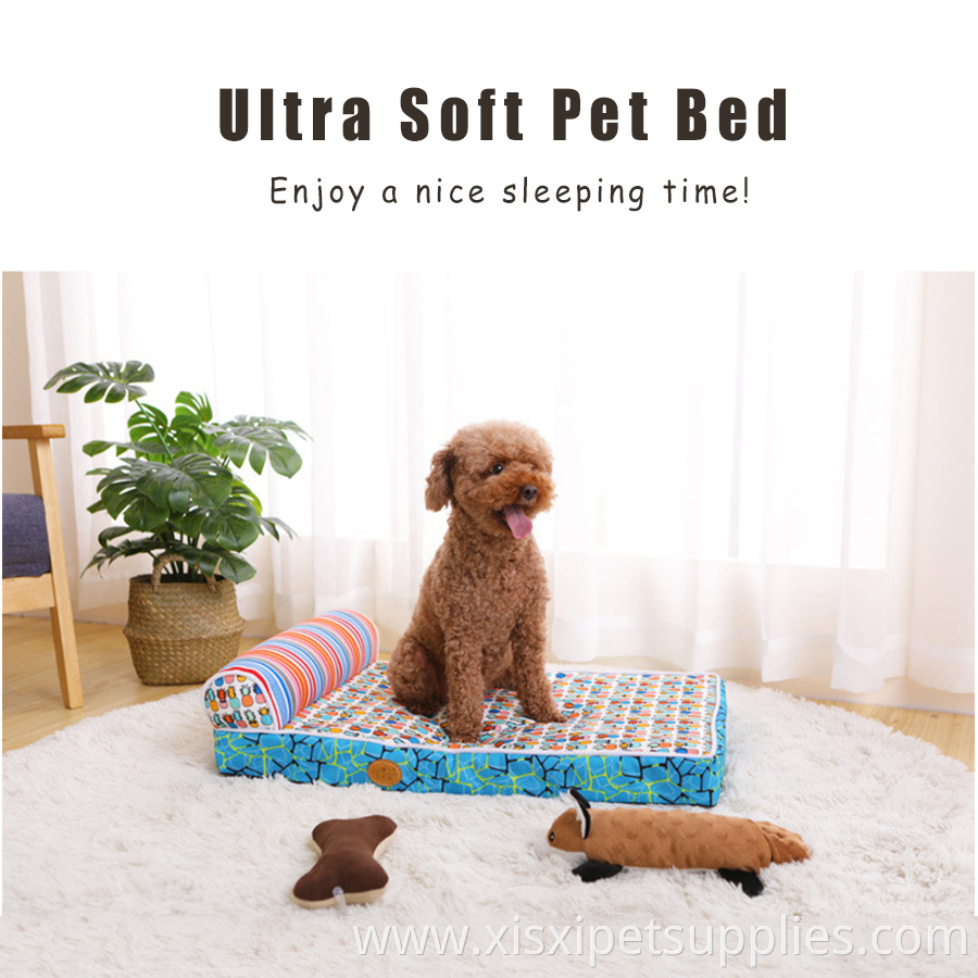 Memory Foam Dog Beds Ultra Soft Plush Pet Bed Removable Cover Pet dog Bed